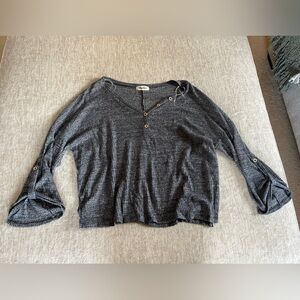 Haptics Oversized Gray Sweater